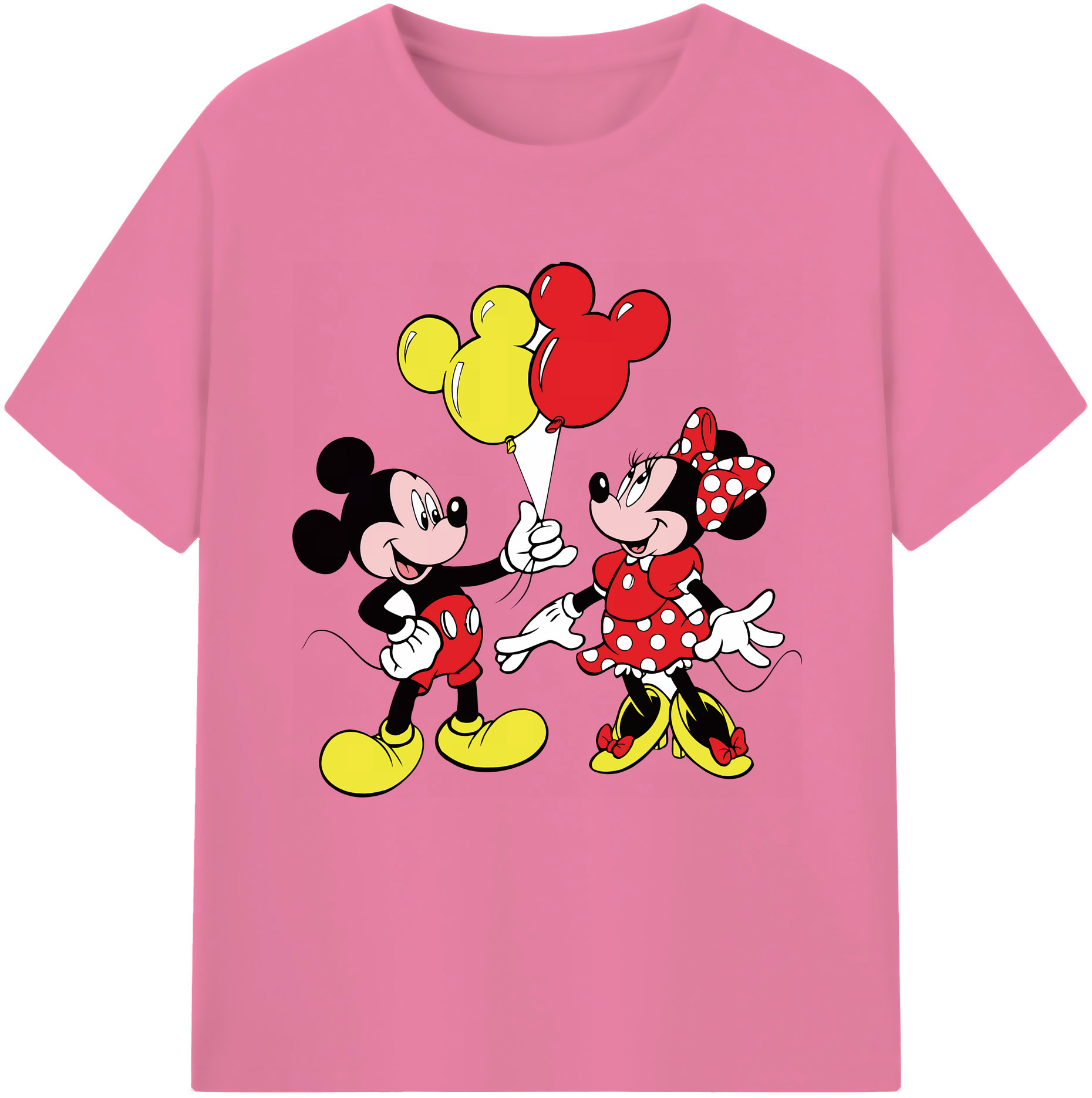 （画像用） ミッキーマウス Mickey Mouse 綿100％半袖Tシャツ（フロントプリント）